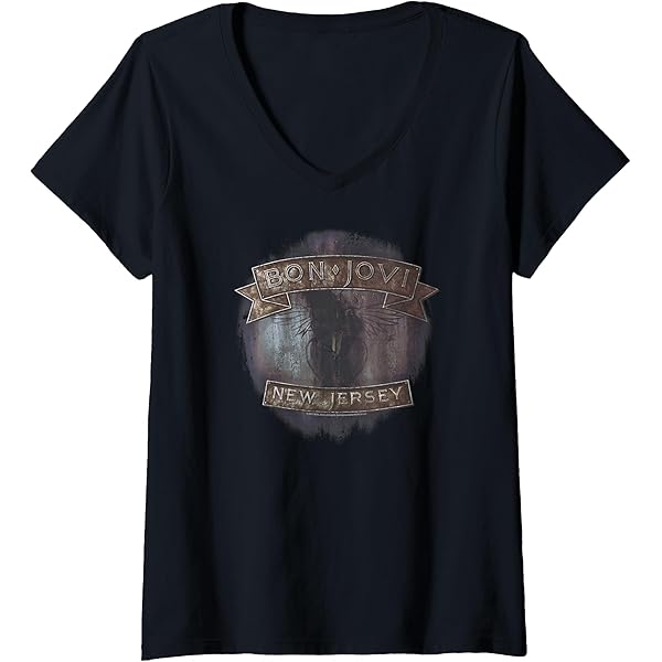 Amazon.com: Bon Jovi New Jersey T-Shirt : Clothing, Shoes & Jewelry
